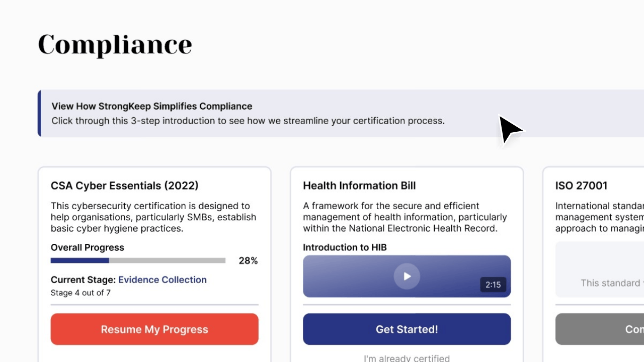 Compliance feature demo